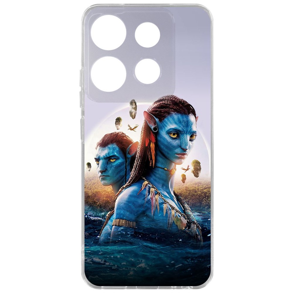 

Чехол-накладка Krutoff Clear Case Аватар - Джейк и Нейтири для INFINIX Smart 7, Прозрачный