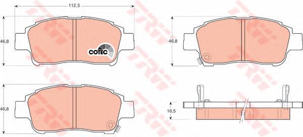 

Колодки дисковые п. toyota yaris 1.0/1.3/1.5/1.4d 99 Gdb3218 =712 02=d2174m-01=723 002-sx