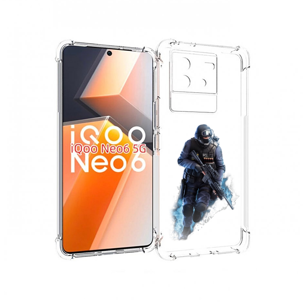

Чехол MyPads спецназ-ксго для Vivo iQoo Neo 6 5G, Прозрачный, Tocco