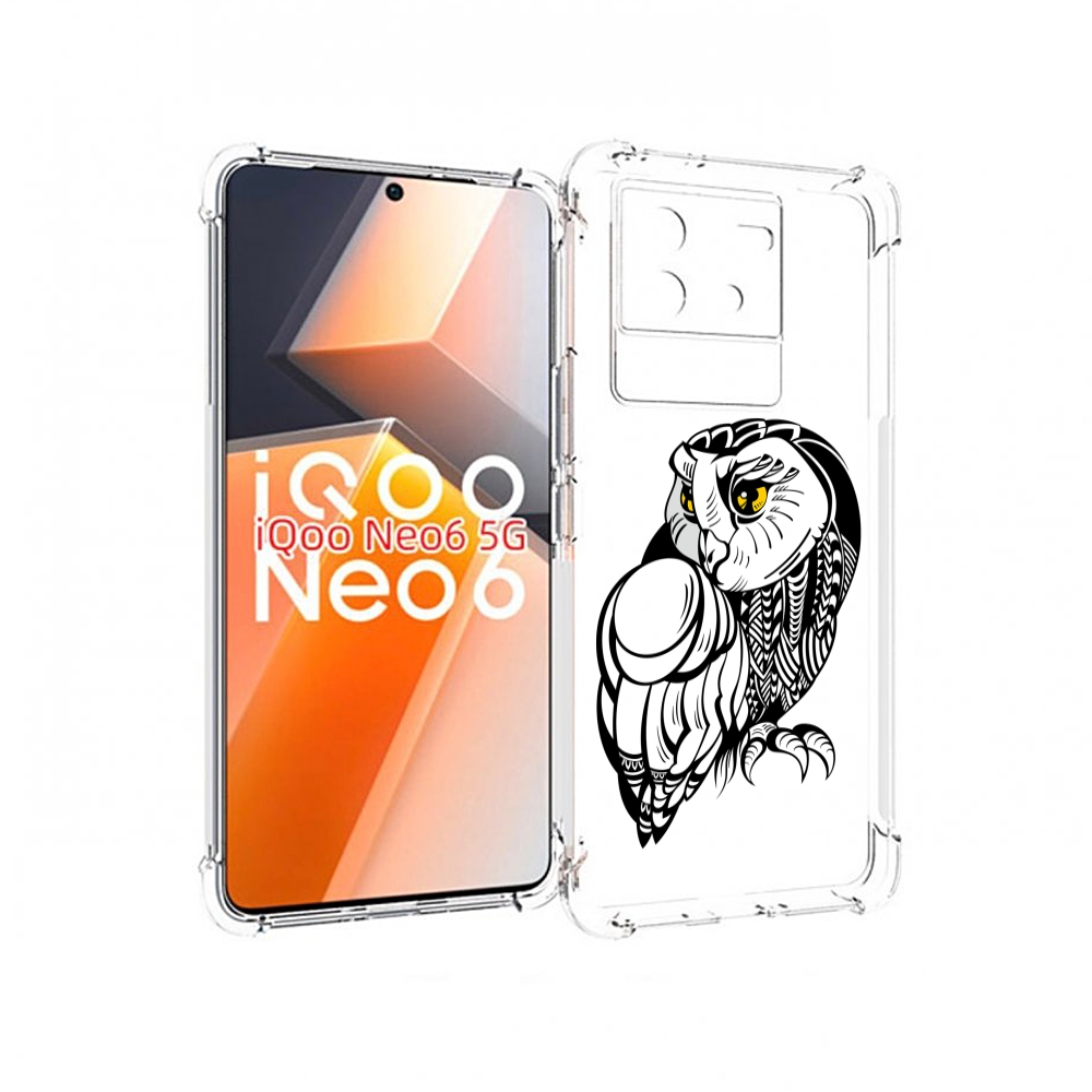 

Чехол MyPads сова-красотка для Vivo iQoo Neo 6 5G, Прозрачный, Tocco
