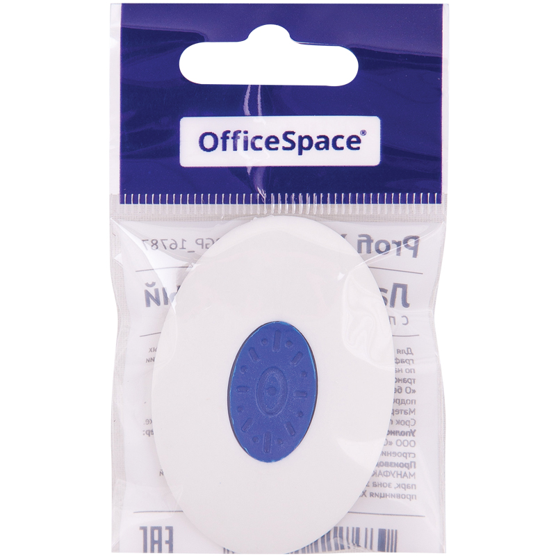 

Ластик OfficeSpace Profi XL (овальный, большой, термопласт, резина, 60x50x9мм) 24шт