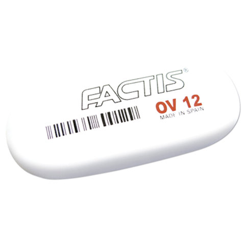 

Ластик Factis OV 12 (овальный, 61х28х13мм, мягкий, синтетический каучук) 12шт. (CMFOV12)