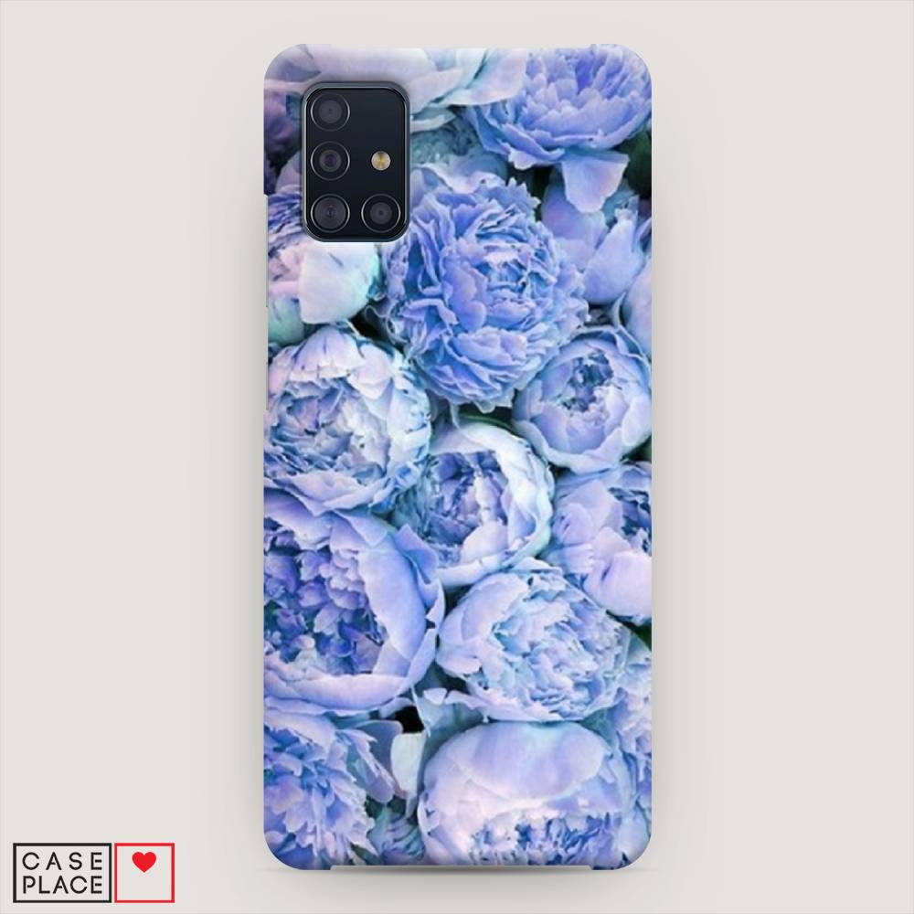 

Пластиковый чехол "Пионы голубые" на Samsung Galaxy A51, 28920-6