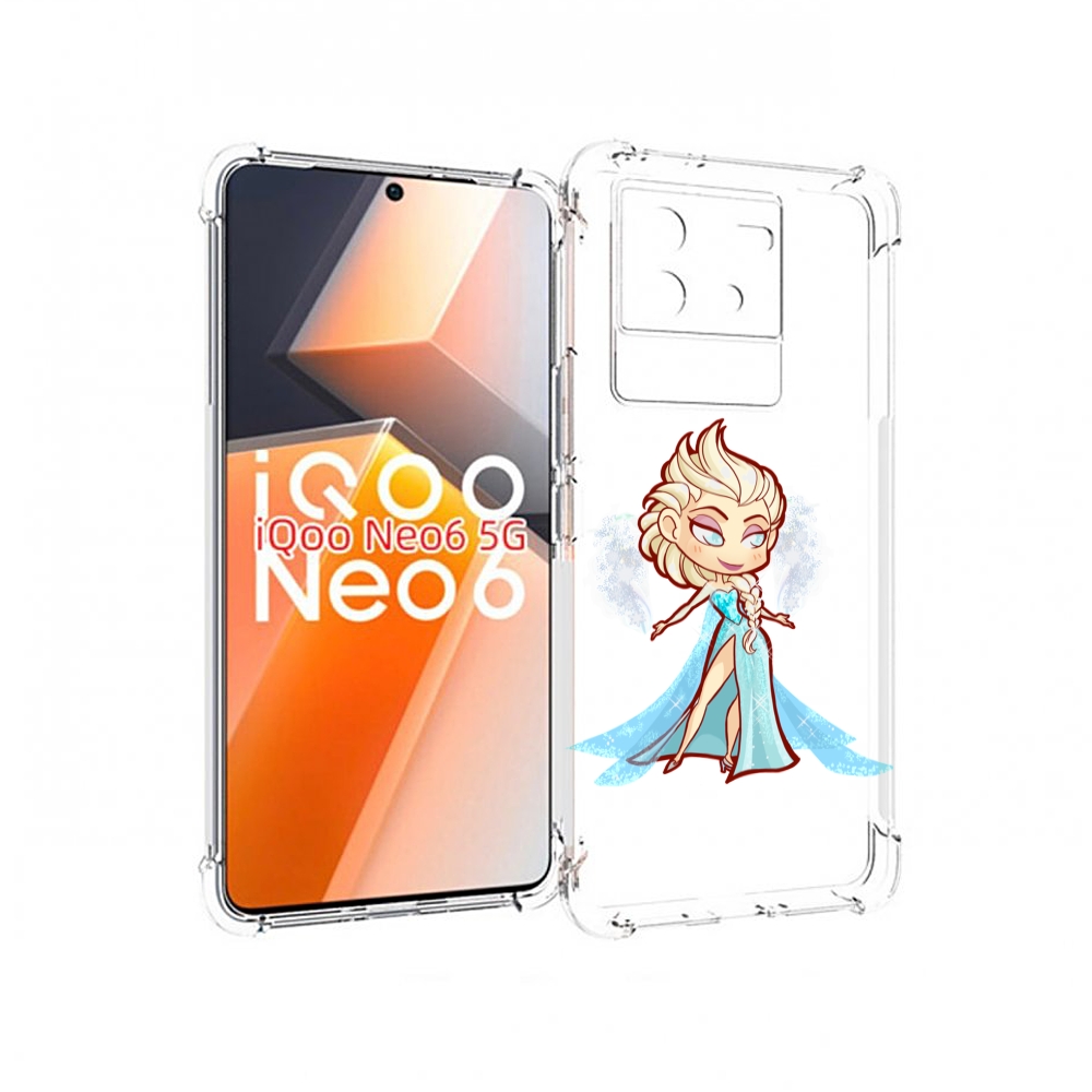 

Чехол MyPads снежная-принцесса женский для Vivo iQoo Neo 6 5G, Прозрачный, Tocco
