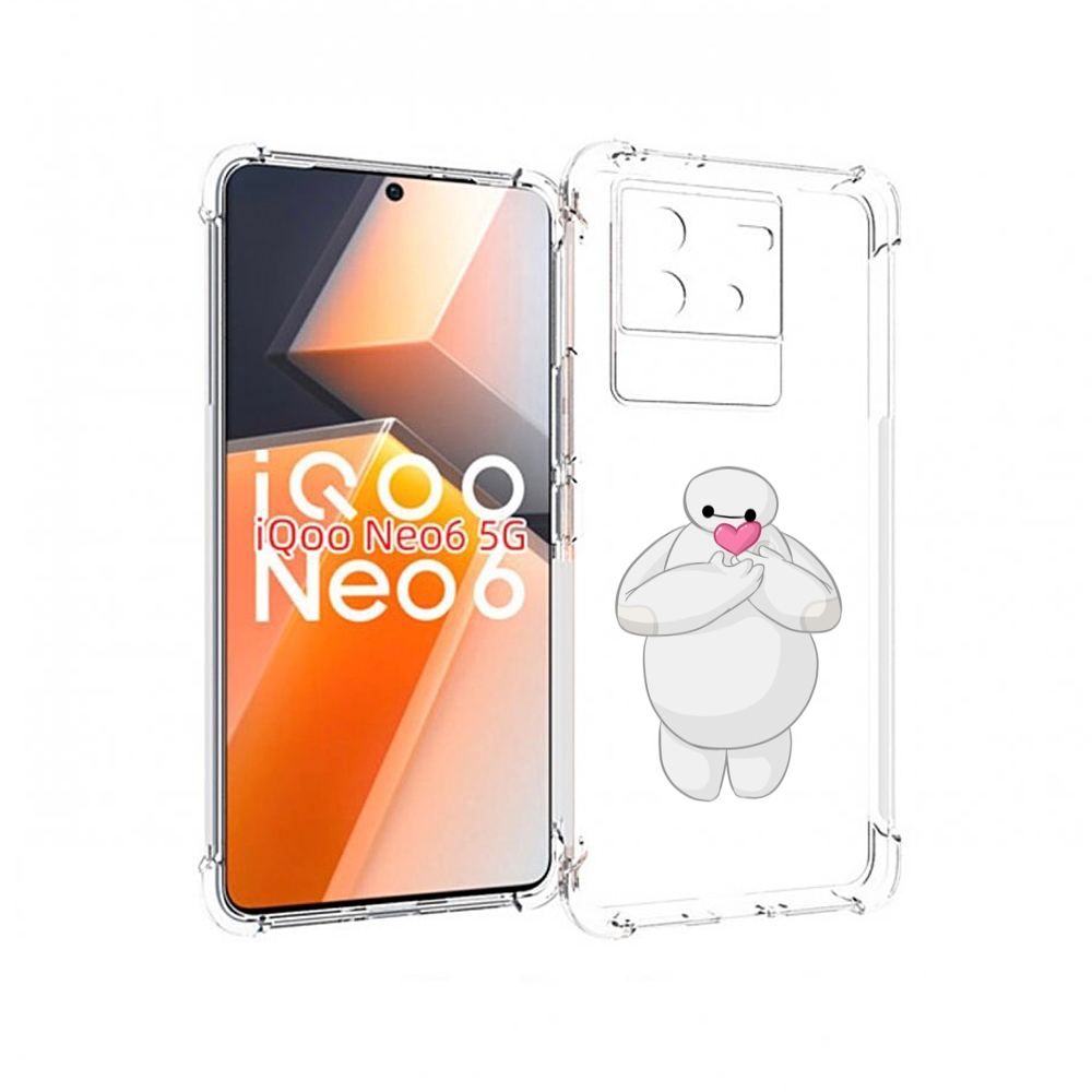

Чехол MyPads снеговик-с-сердечком для Vivo iQoo Neo 6 5G, Прозрачный, Tocco