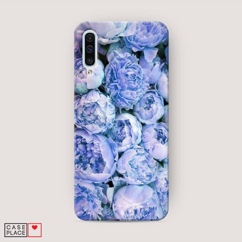 

Пластиковый чехол "Пионы голубые" на Samsung Galaxy A50, 27720-6
