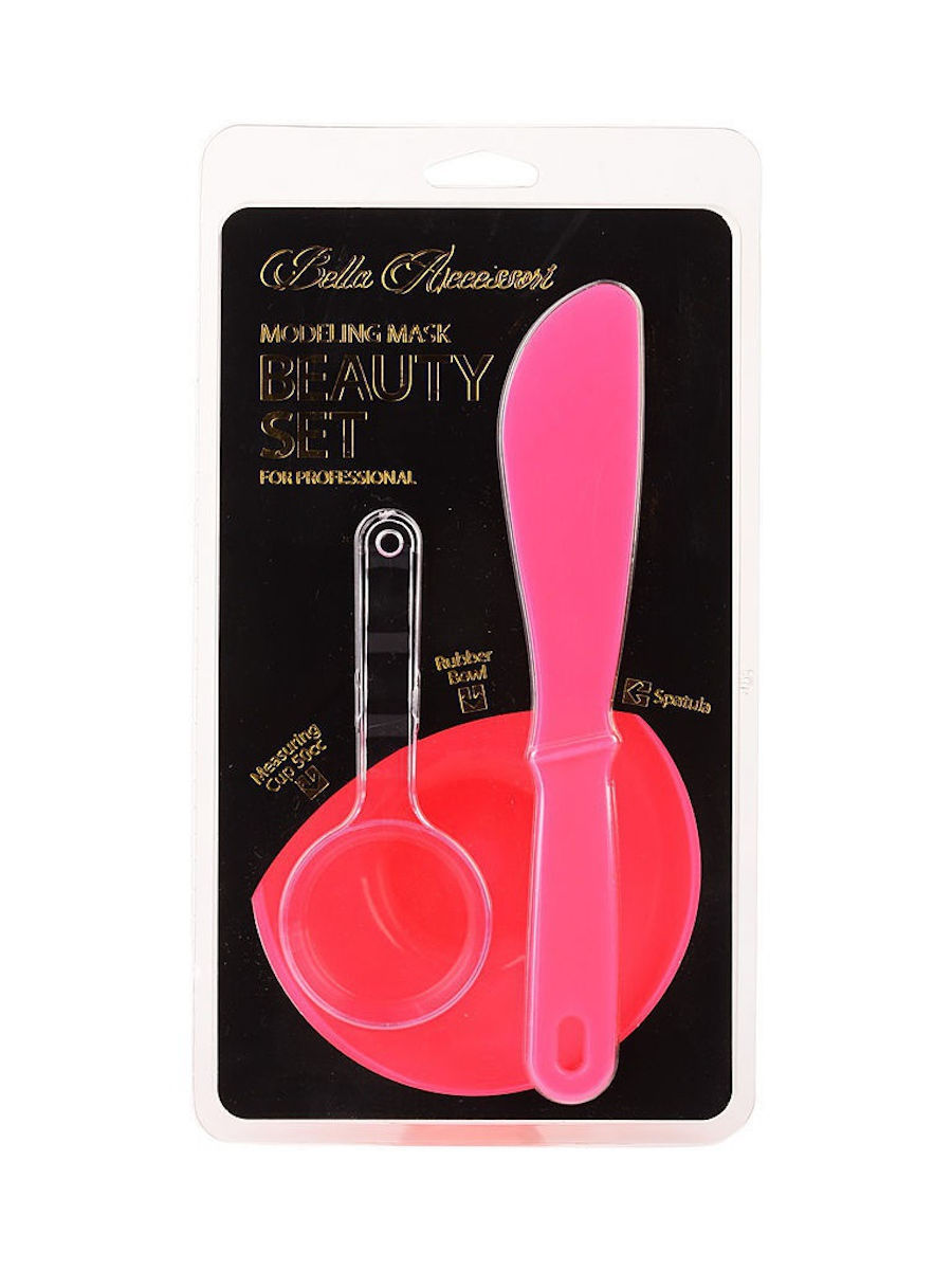 

Набор для нанесения масок Anskin Red Rubber Ball Small/Spatula middle/Measuring Cup, 3 шт., Красный