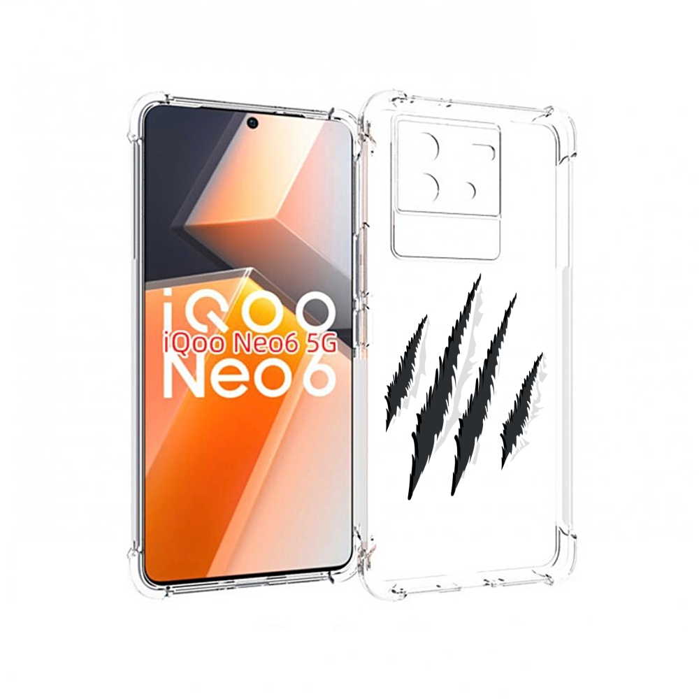 

Чехол MyPads след-когтей для Vivo iQoo Neo 6 5G, Прозрачный, Tocco