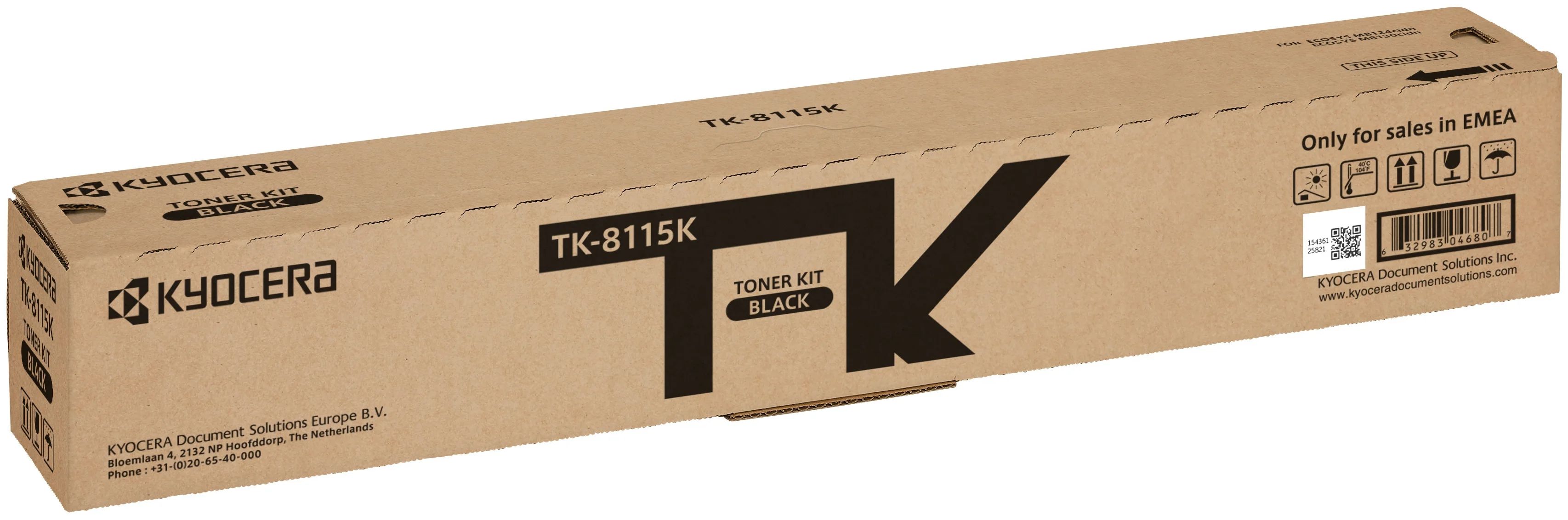 

Тонер-картридж для лазерного принтера Kyocera (TK-8115K) черный, оригинальный