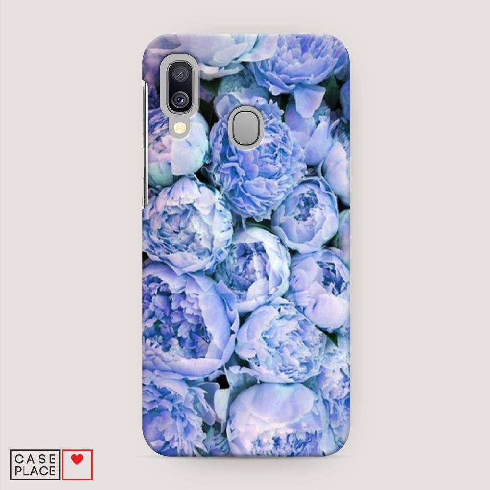 

Пластиковый чехол "Пионы голубые" на Samsung Galaxy A40