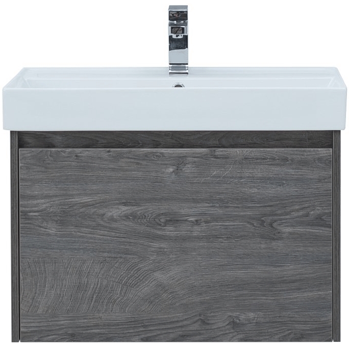 

Тумба с раковиной Aquanet Nova Lite 75 242274+242338 дуб рошелье, Бежевый
