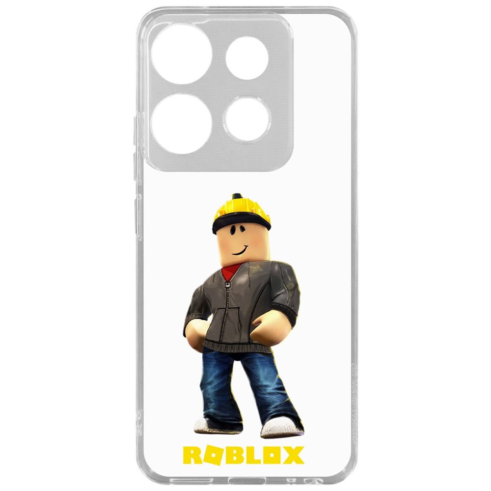 

Чехол-накладка Krutoff Clear Case Roblox-Строитель для TECNO POP 7, Прозрачный