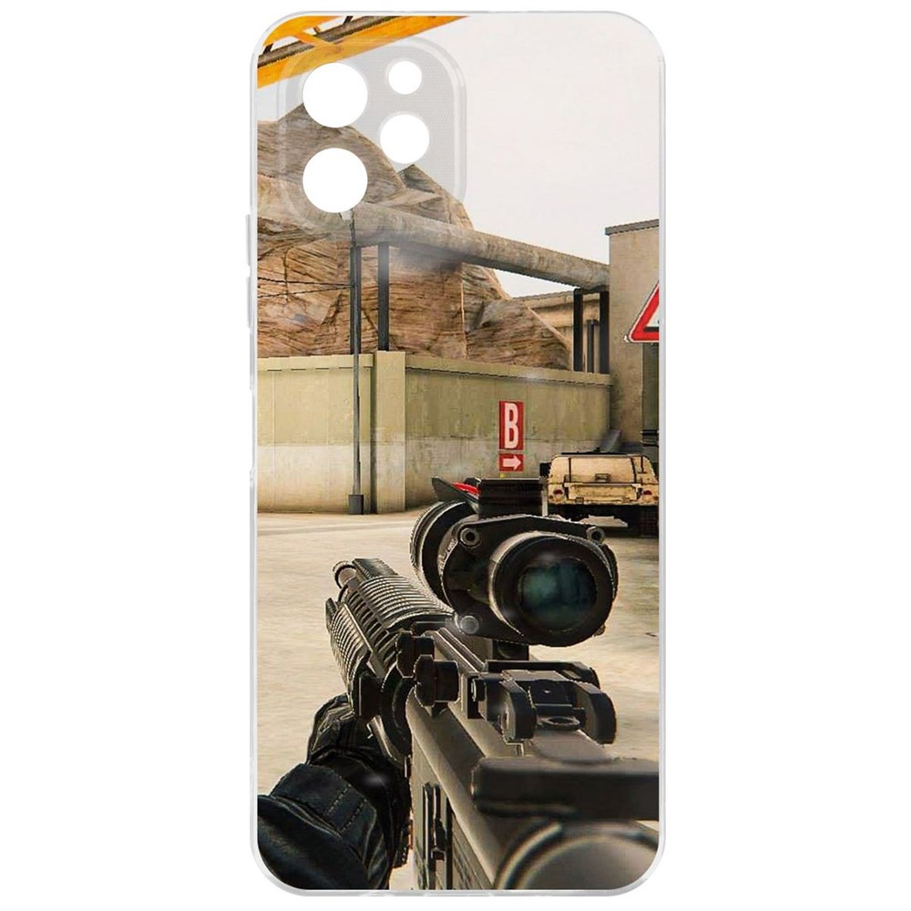 

Чехол-накладка Krutoff Clear Case Cтандофф 2 (Standoff 2) - Оптика для Huawei Nova Y61, Прозрачный