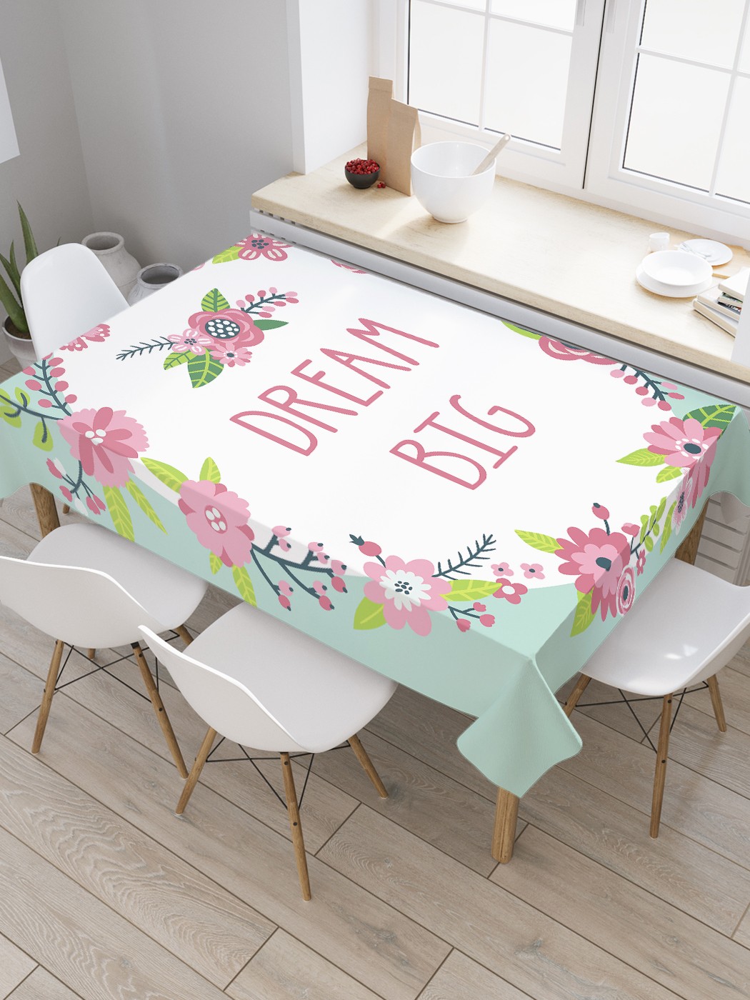 

Фотоскатерть JoyArty МУЛЬТИ 100152 120x145, Розовый