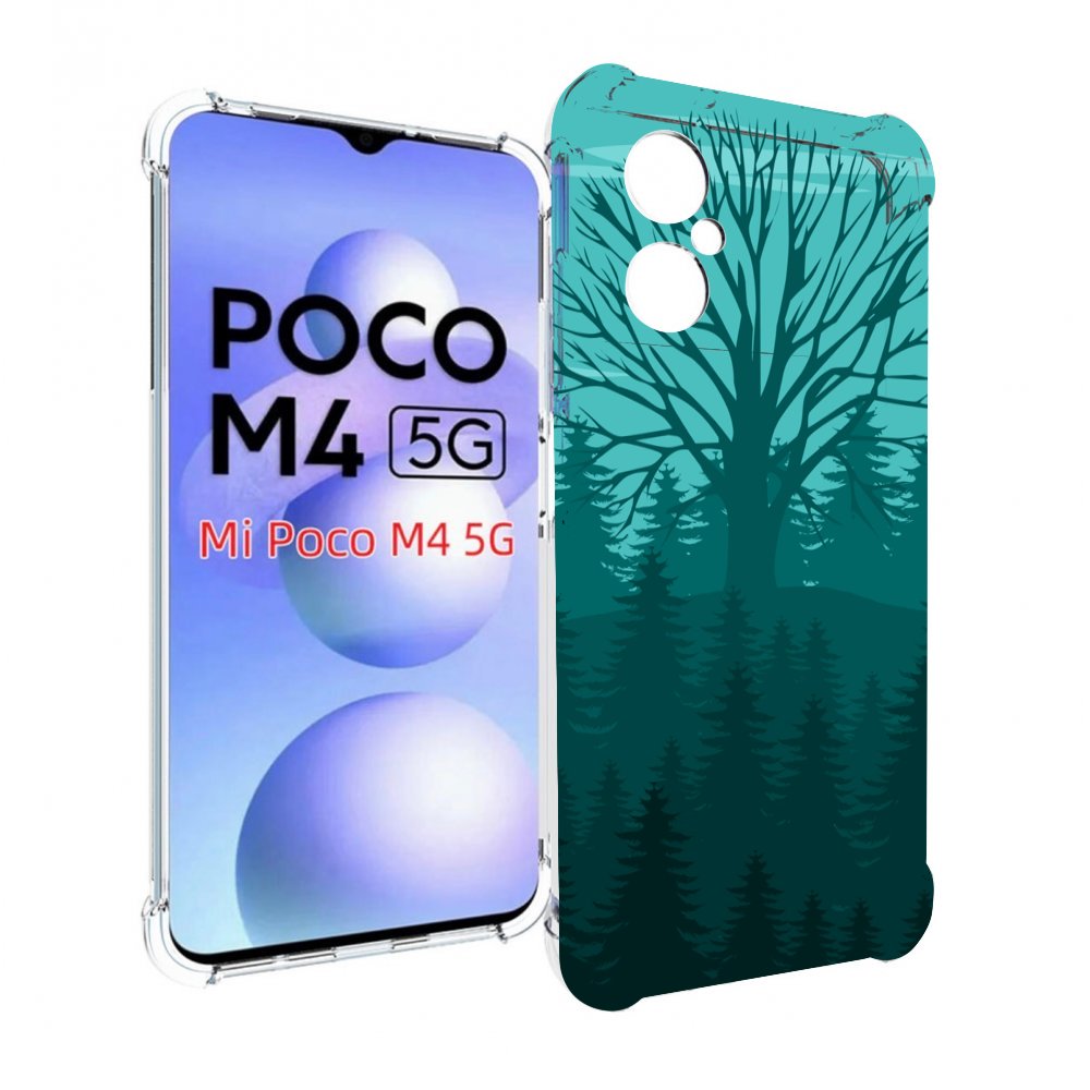 

Чехол MyPads Лес для Xiaomi Poco M4 5G, Прозрачный, Tocco