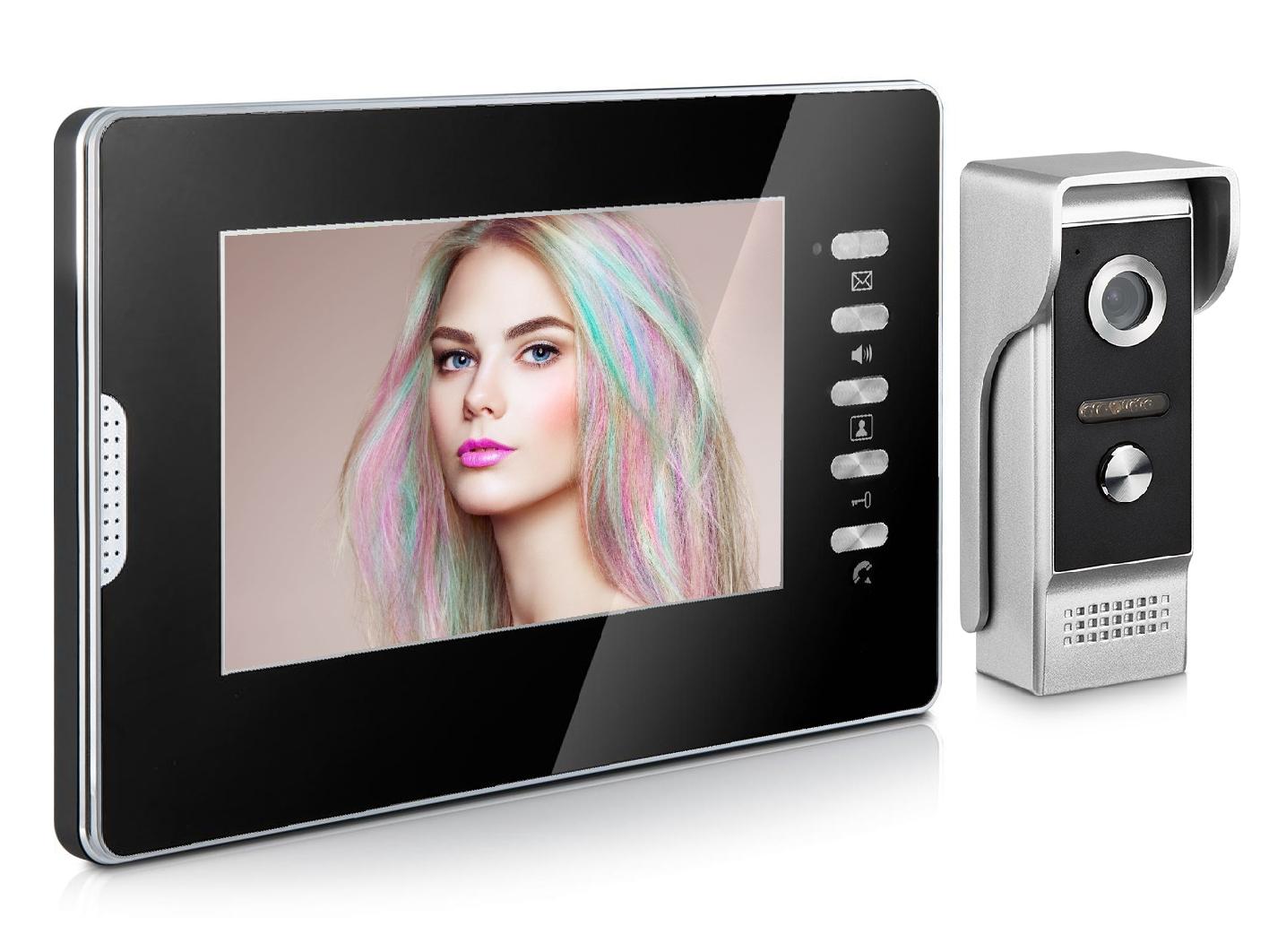 Цветной цифровой HD домофон для квартиры E.P. 7300 black 1609211093