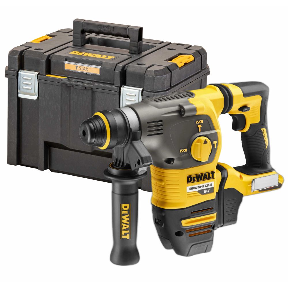 Аккумуляторный бесщеточный перфоратор DEWALT 54 В, 2.8 Дж, 4390 уд/мин, DCH323NT-XJ