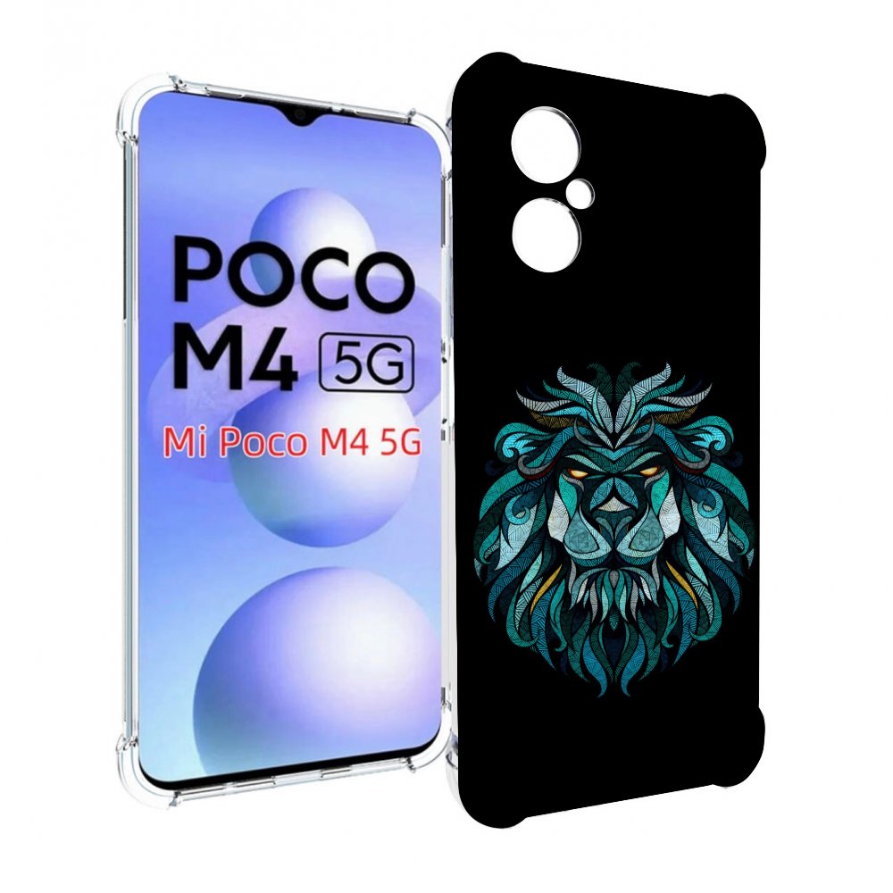 

Чехол MyPads Лев-красивый-зеленый для Xiaomi Poco M4 5G, Прозрачный, Tocco