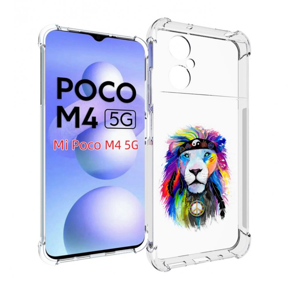 

Чехол MyPads Лев 3 для Xiaomi Poco M4 5G, Прозрачный, Tocco