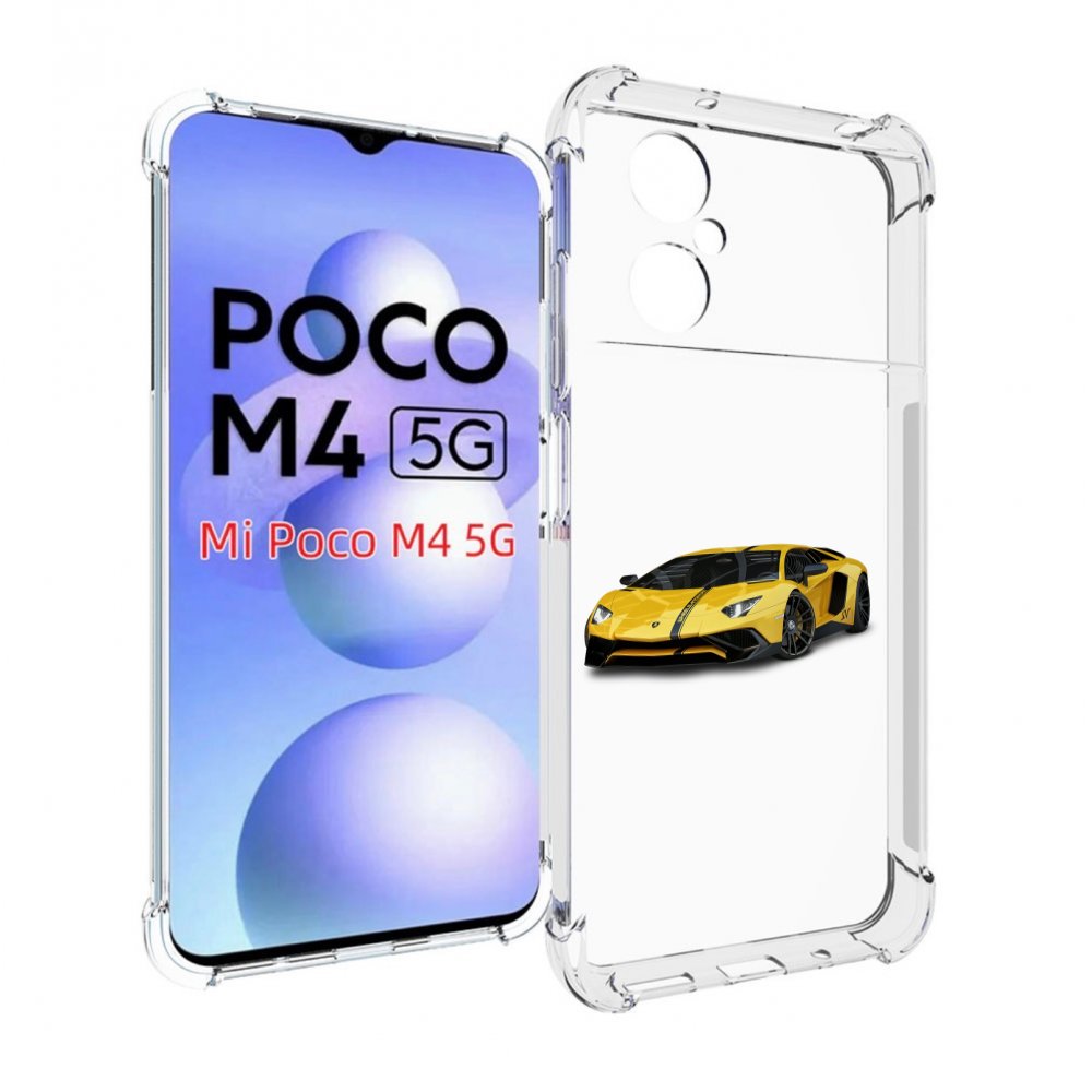 

Чехол MyPads Ламбо мужской для Xiaomi Poco M4 5G, Прозрачный, Tocco