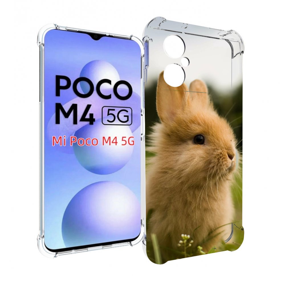 

Чехол MyPads Кролик для Xiaomi Poco M4 5G, Прозрачный, Tocco