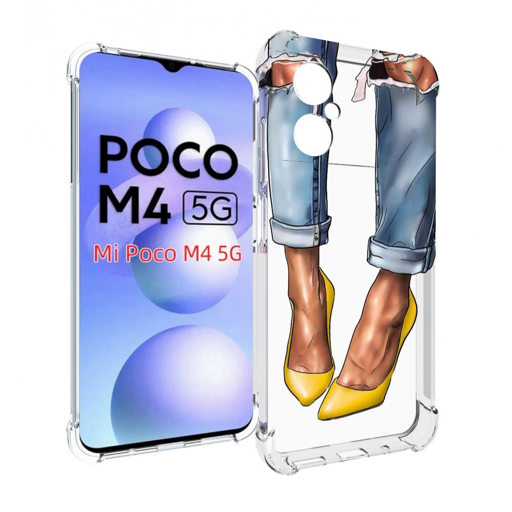 Чехол MyPads Красивые-туфли для Xiaomi Poco M4 5G