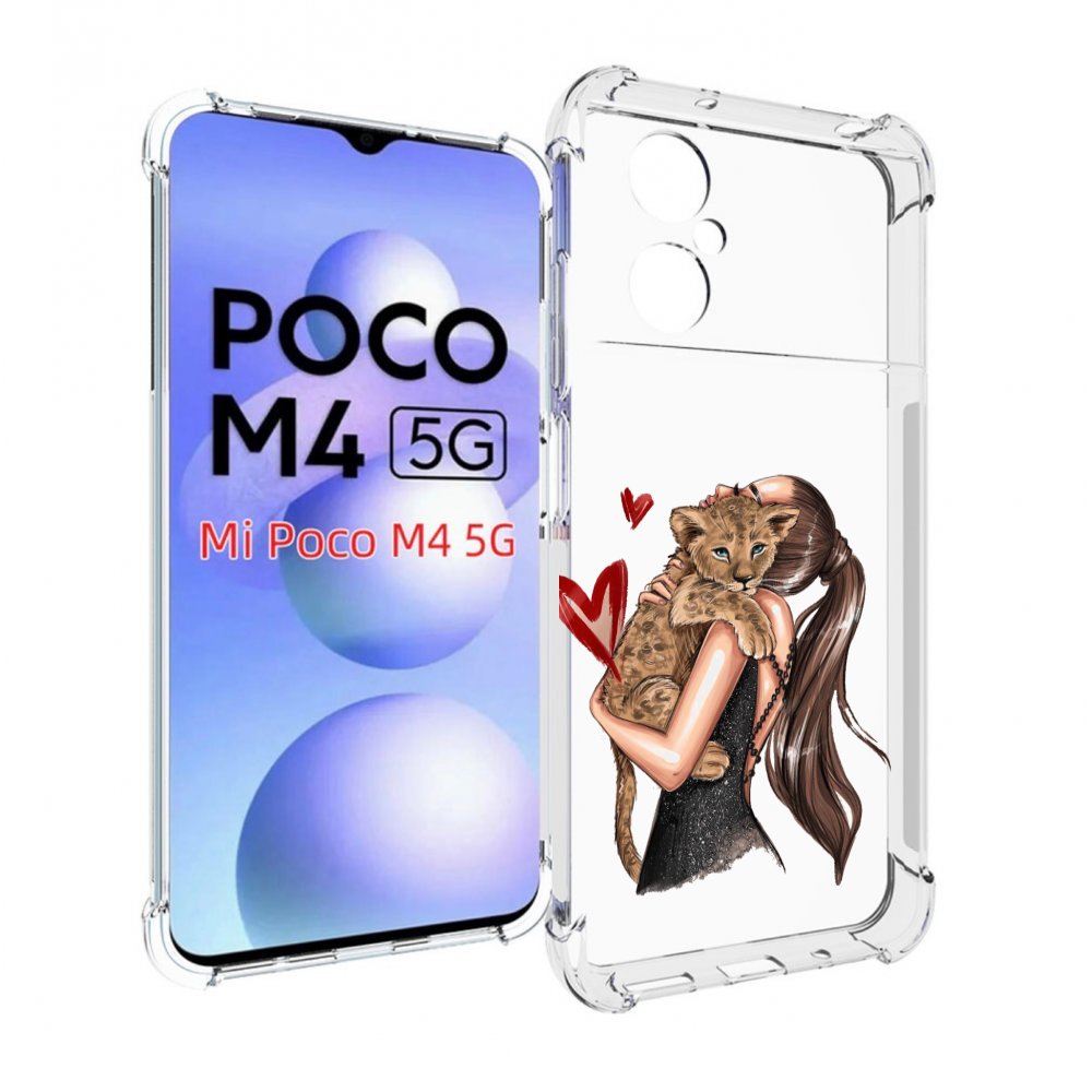 

Чехол MyPads Кошачья-любовь для Xiaomi Poco M4 5G, Прозрачный, Tocco
