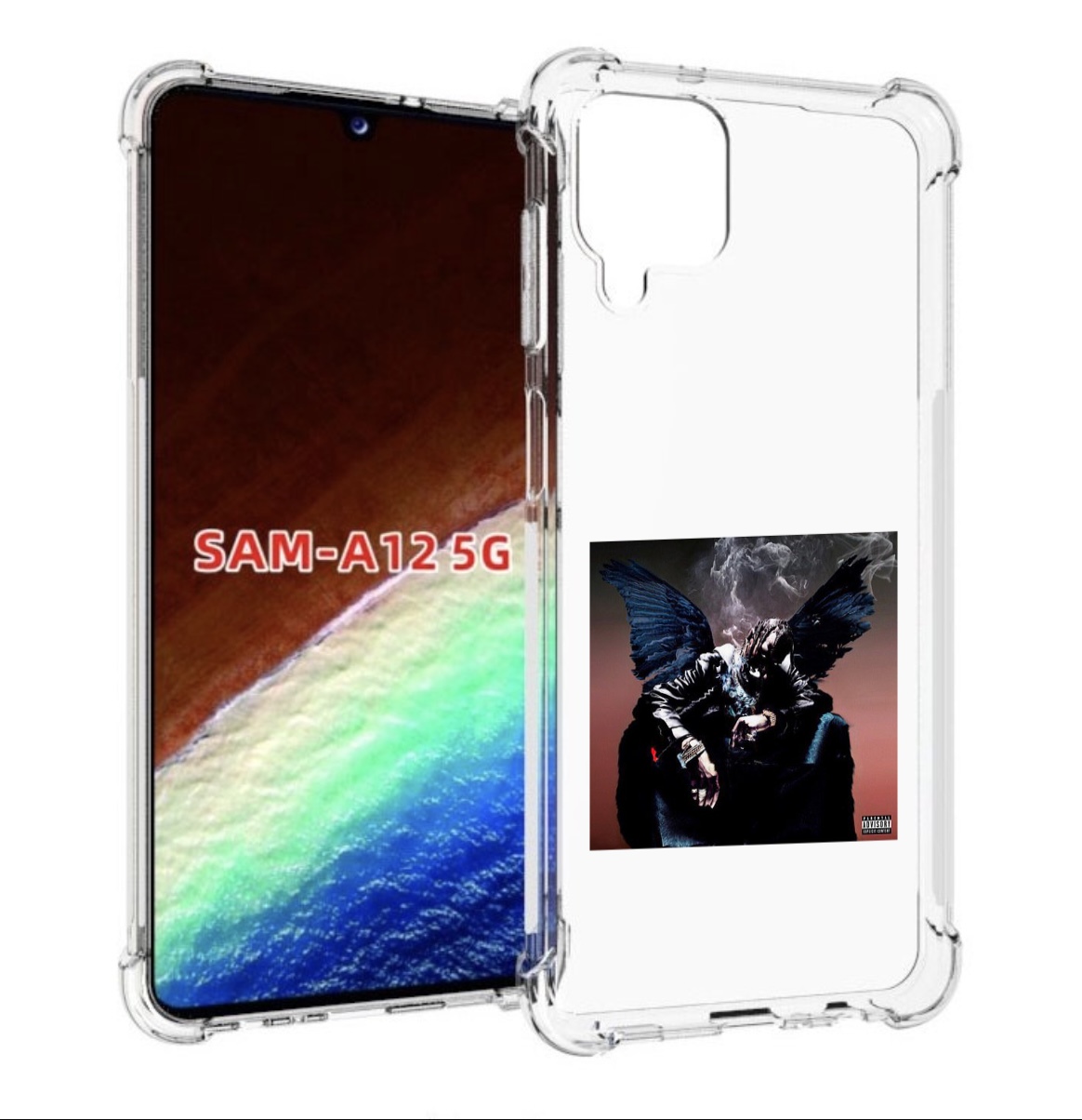 Чехол MyPads Travis Scott - Birds In The Trap Sing McKnight для Samsung Galaxy A12 Tocco