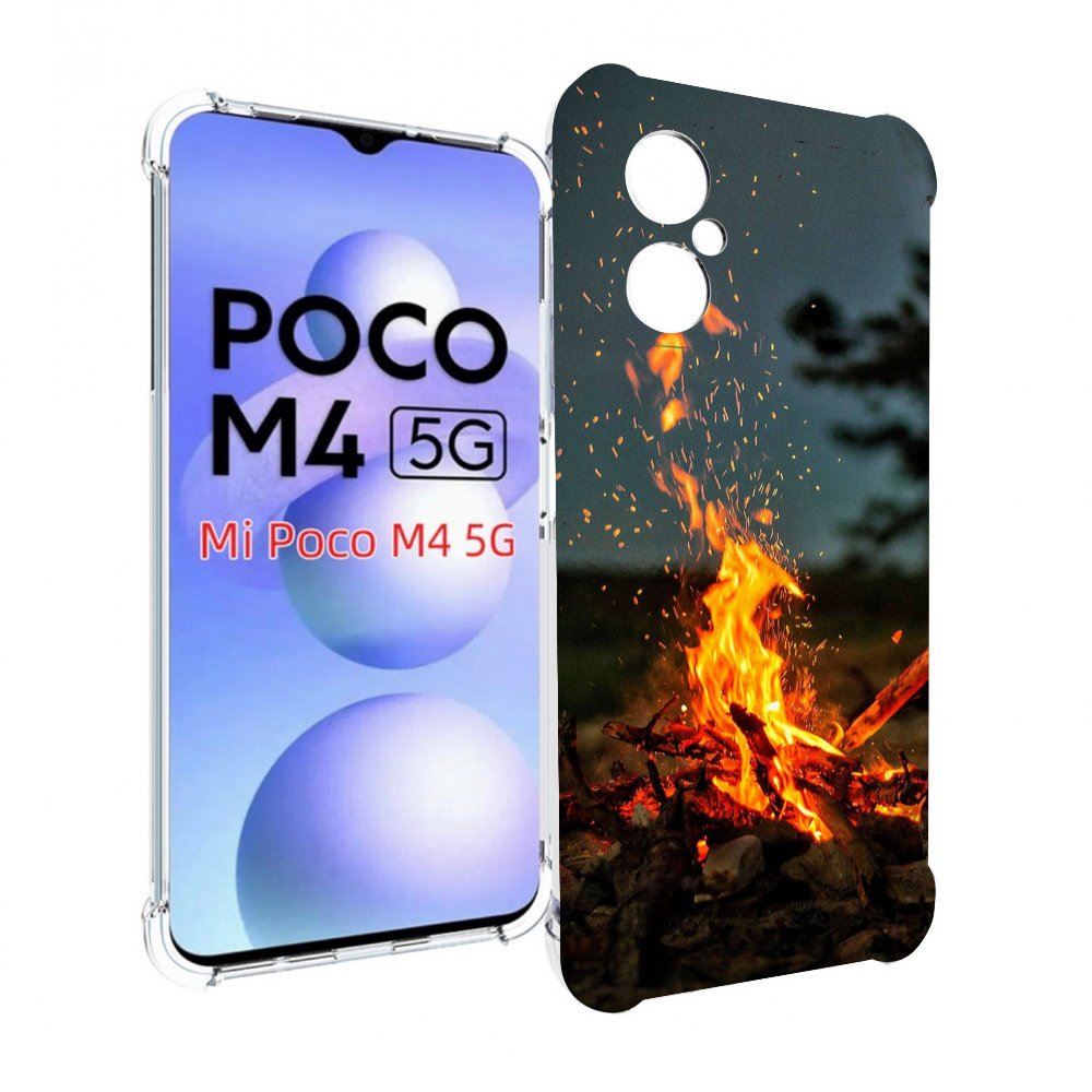 

Чехол MyPads Костер-ночное-небо для Xiaomi Poco M4 5G, Прозрачный, Tocco