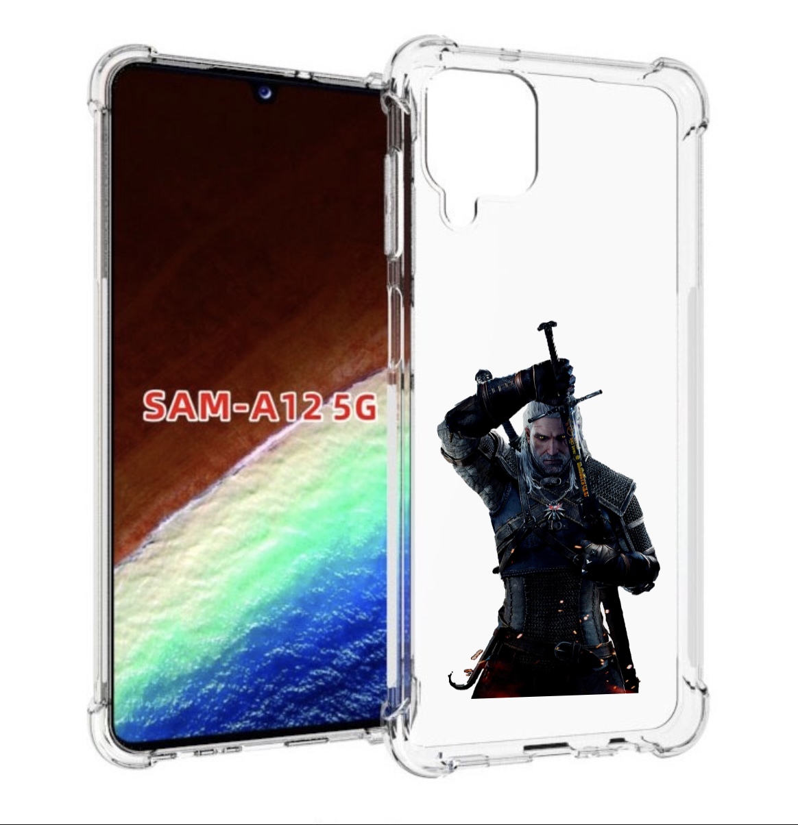 

Чехол MyPads The-Witcher-3 для Samsung Galaxy A12 (SM-A125F) 2020/21, Прозрачный, Tocco