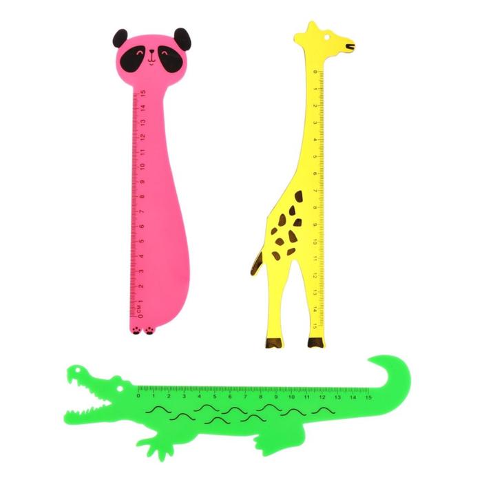 

Линейка фигурная 15 см, deVENTE Animals