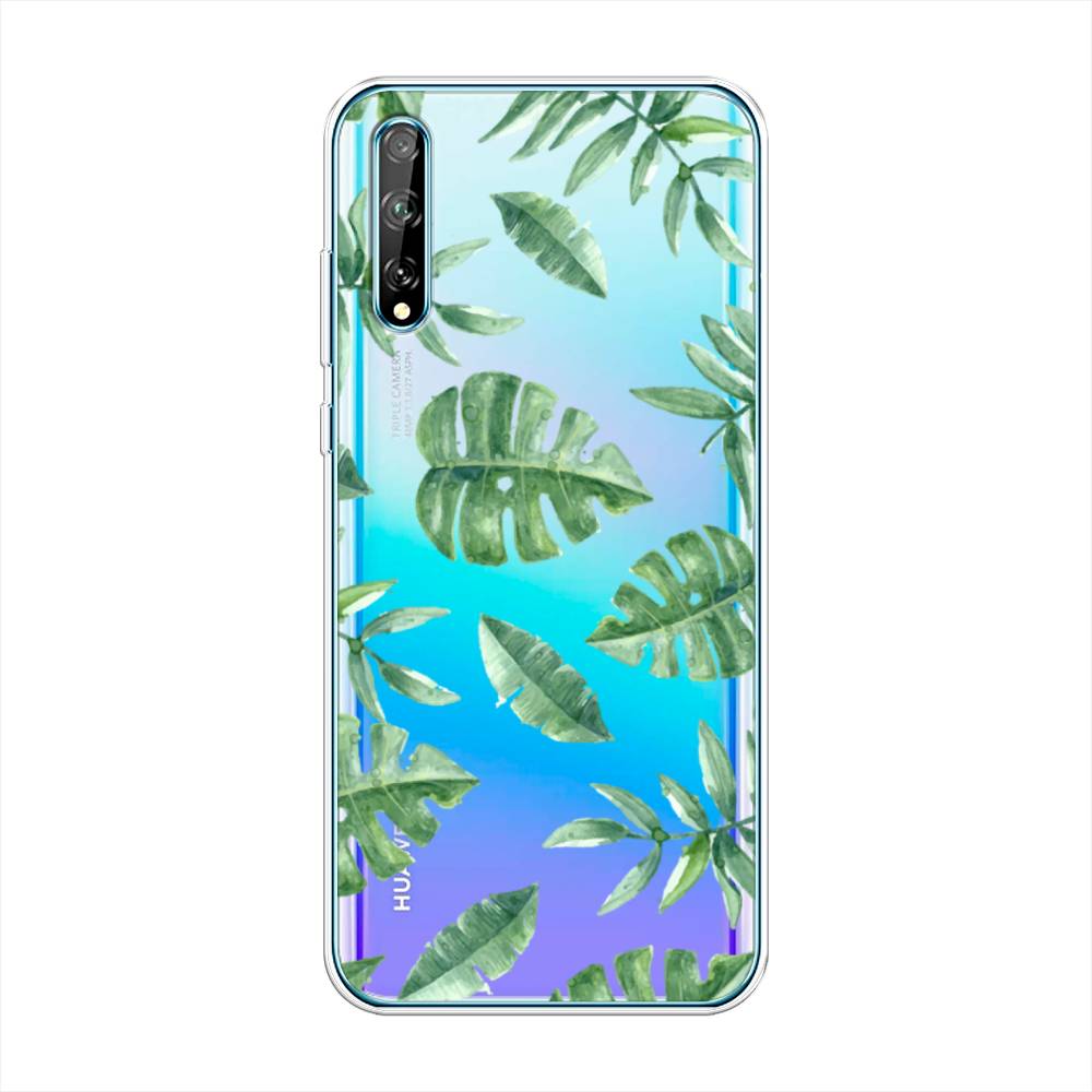 

Чехол Awog на Huawei Y8p "Нарисованные пальмовые листья", Зеленый, 6103450-4