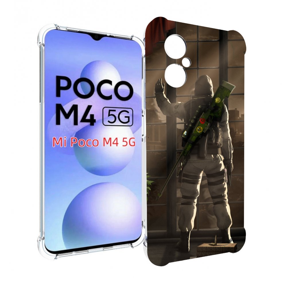 

Чехол MyPads Контр-Страйк-в-дыму для Xiaomi Poco M4 5G, Прозрачный, Tocco