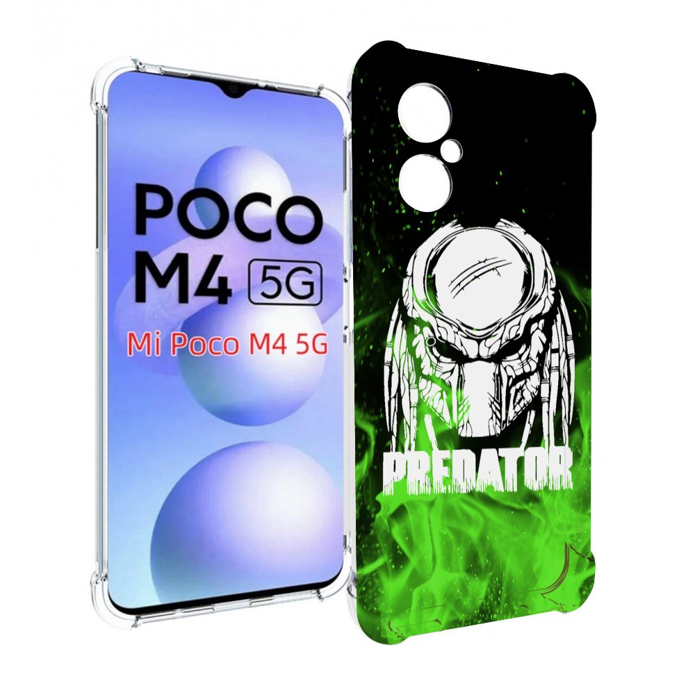 

Чехол MyPads Знак-хищника для Xiaomi Poco M4 5G, Прозрачный, Tocco
