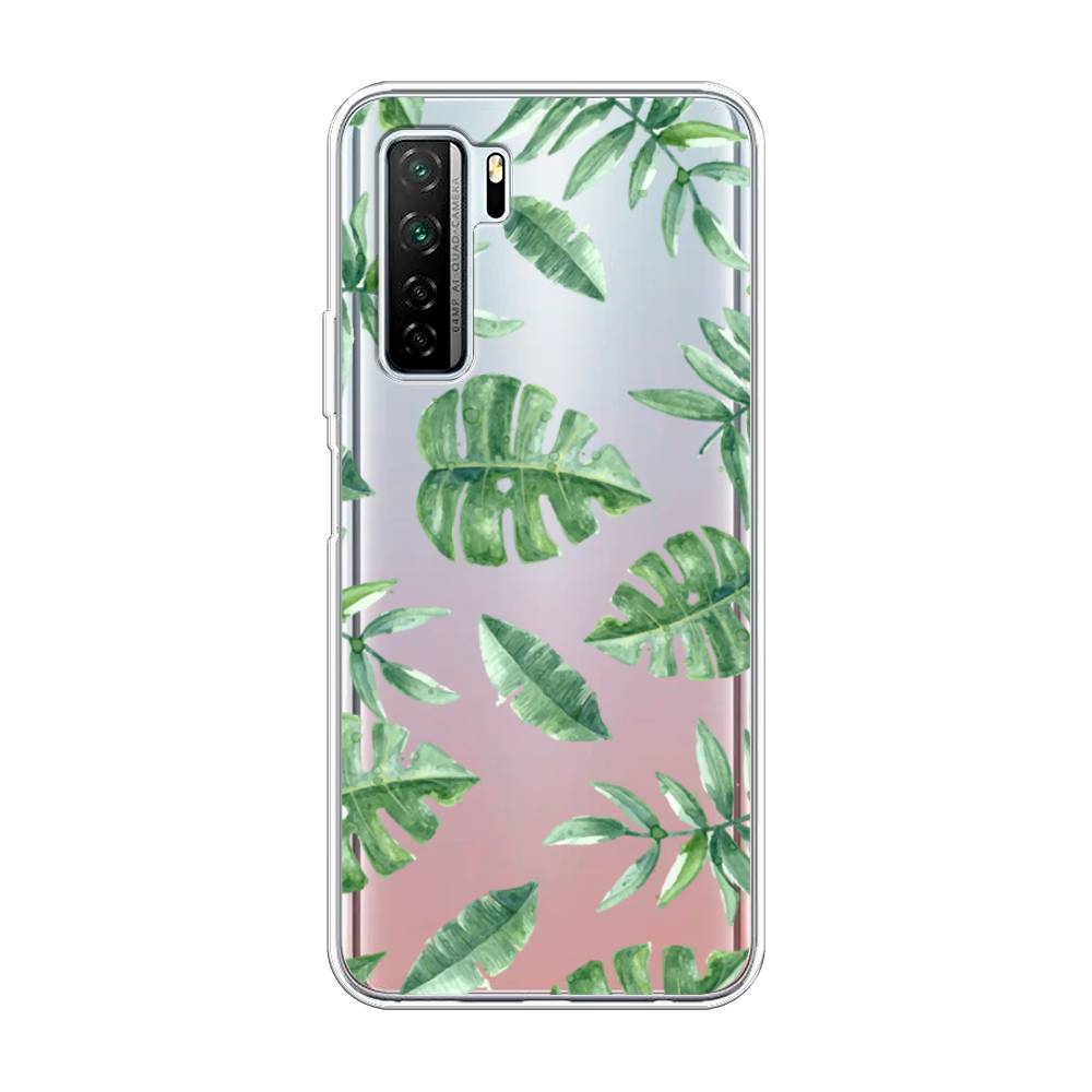 

Чехол Awog на Huawei P40 lite 5G "Нарисованные пальмовые листья", Зеленый, 6103050-4