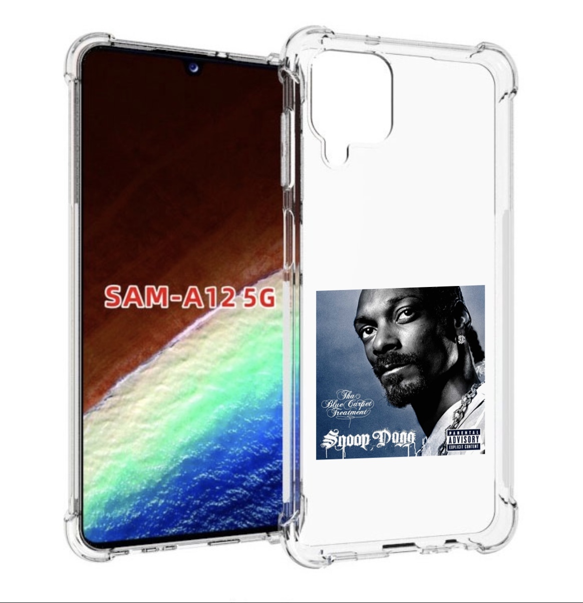 

Чехол MyPads Snoop Dogg THA BLUE CARPET TREATMENT для Samsung Galaxy A12 (SM-A125F), Прозрачный, Tocco