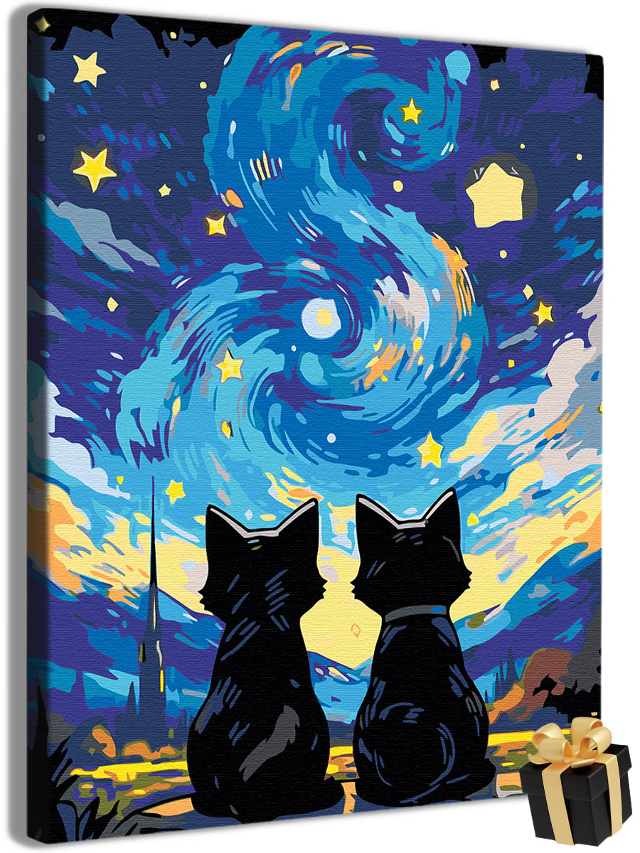 

Картина по номерам Арт-студия Unicorn коты N-3495 40x50 см, Коты