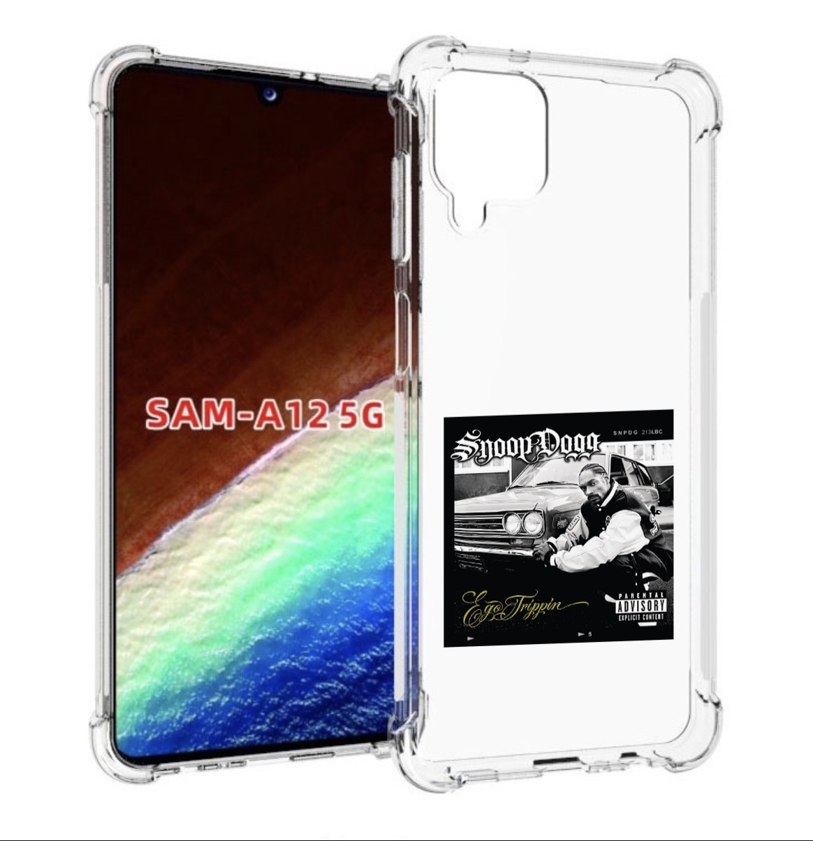 

Чехол MyPads Snoop Dogg EGO TRIPPIN’ для Samsung Galaxy A12 (SM-A125F) 2020/21, Прозрачный, Tocco