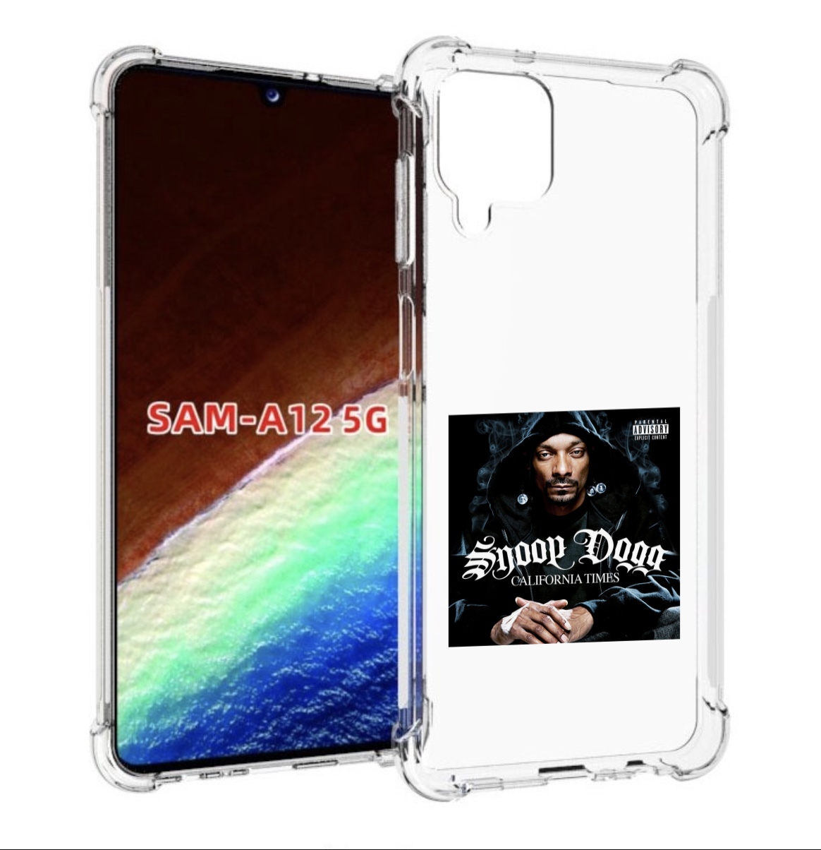 

Чехол MyPads Snoop Dogg CALIFORNIA TIMES для Samsung Galaxy A12 (SM-A125F) 2020/21, Прозрачный, Tocco