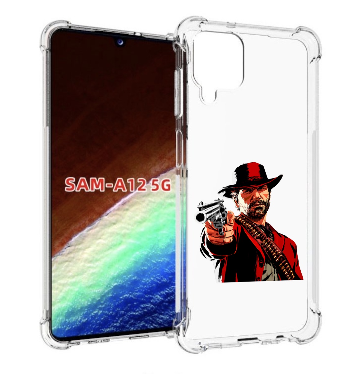 

Чехол MyPads Red-Dead-Redemption-2-РДР-2 для Samsung Galaxy A12 (SM-A125F) 2020/21, Прозрачный, Tocco