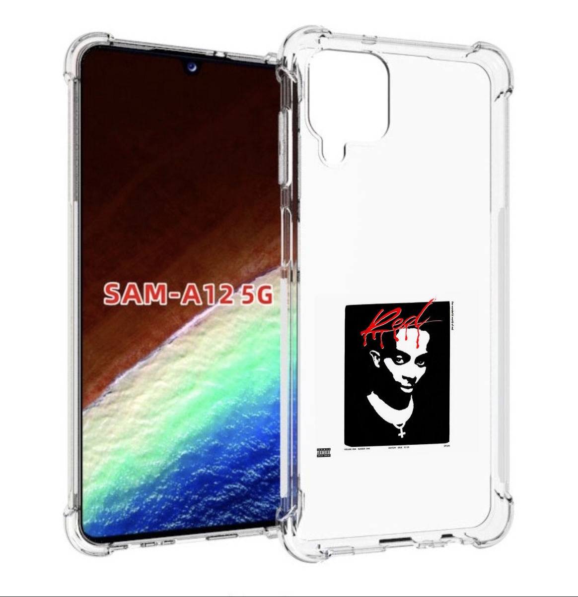 

Чехол MyPads Playboi Carti - Whole Lotta Red для Samsung Galaxy A12 (SM-A125F) 2020/21, Прозрачный, Tocco