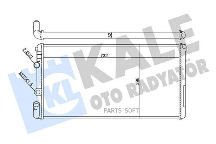 

Радиатор Рено Master 2.5- 2.8Tdi 97-