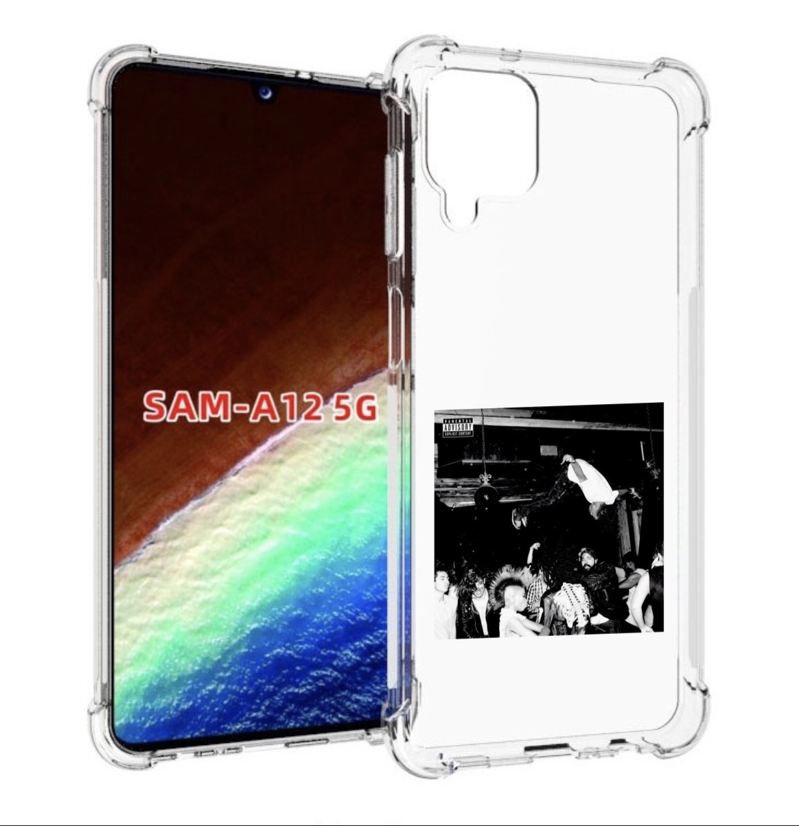 

Чехол MyPads Playboi Carti - Die Lit для Samsung Galaxy A12 (SM-A125F) 2020/21, Прозрачный, Tocco