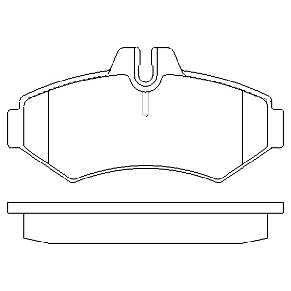 

WINKOD W1866BP_колодки дисковые задние!\ MB Sprinter 208D/308D, VW LT 28 2.8TDi 96> 1шт