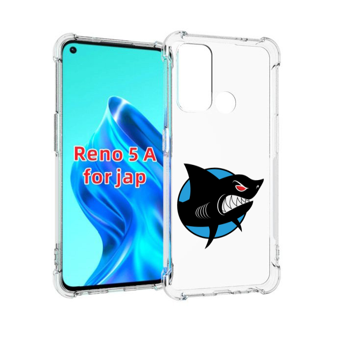 

Чехол MyPads Злая-акула для Oppo Reno 5A, Прозрачный, Tocco