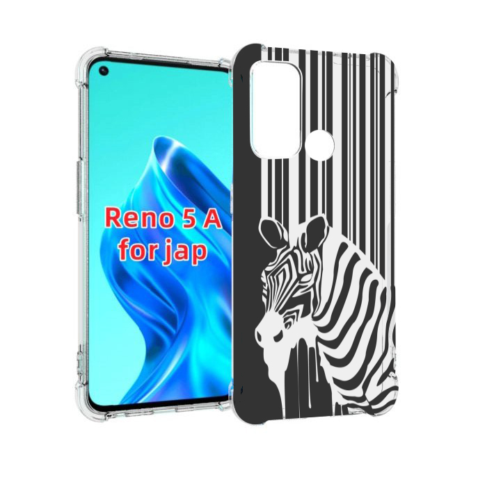 

Чехол MyPads Зебра для Oppo Reno 5A, Прозрачный, Tocco