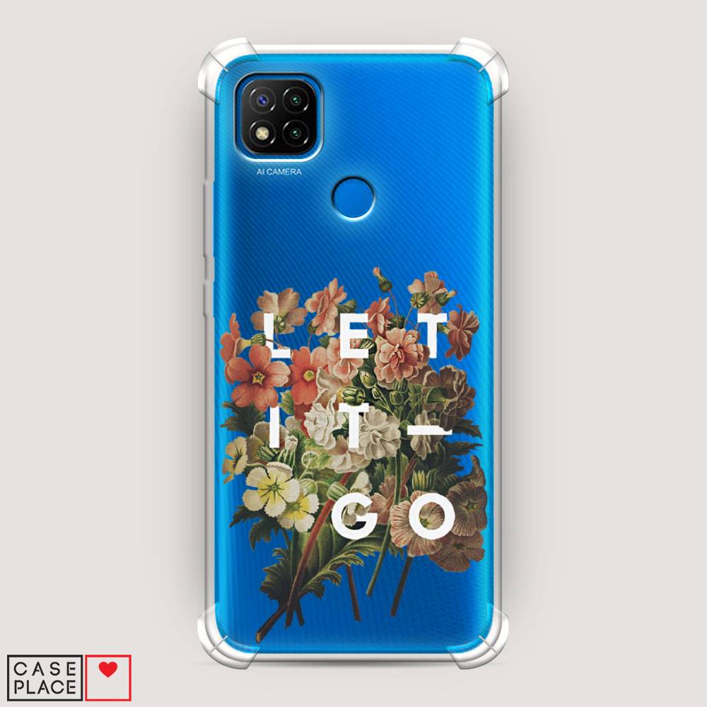 фото Противоударный силиконовый чехол "let it go" на xiaomi redmi 9c awog