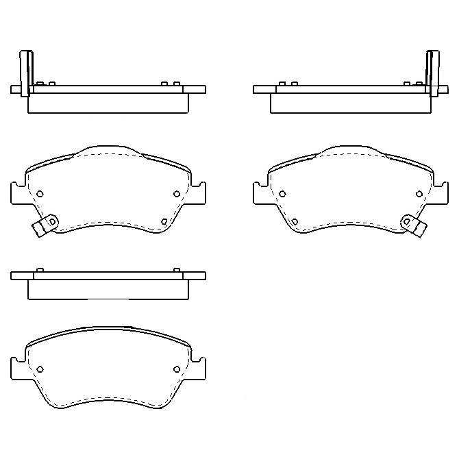 

Колодки дисковые передние \ Toyota Auris 1.4VVTi/1.6VVTi/1.4D-4D 07> 1шт WINKOD W1621BP