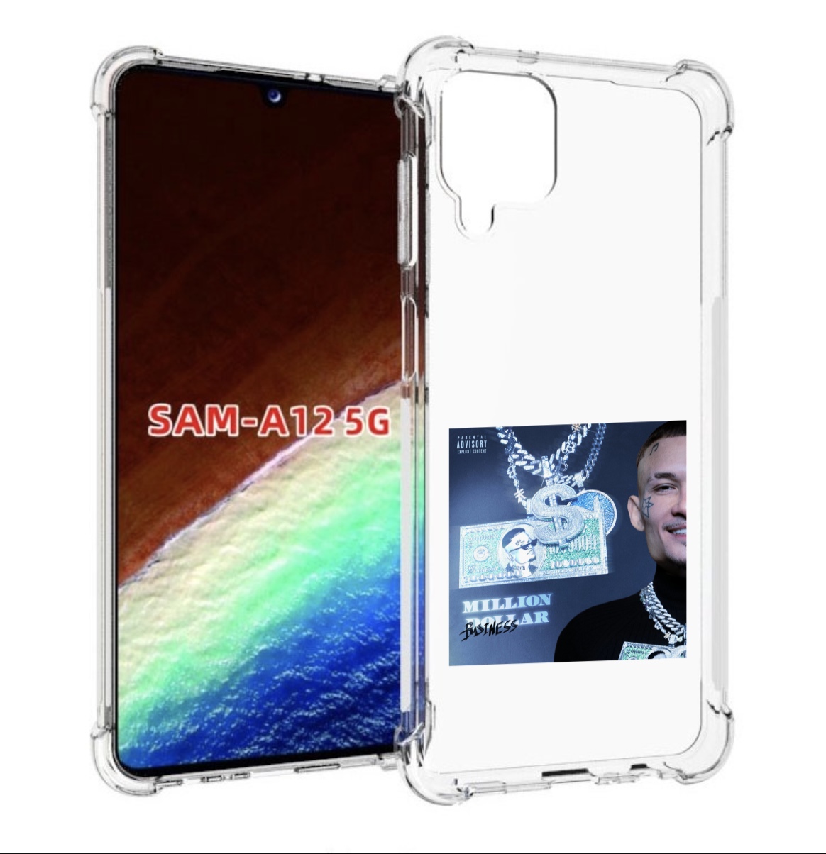

Чехол MyPads Million Dollar, Business Morgenshtern для Samsung Galaxy A12 (SM-A125F), Прозрачный, Tocco