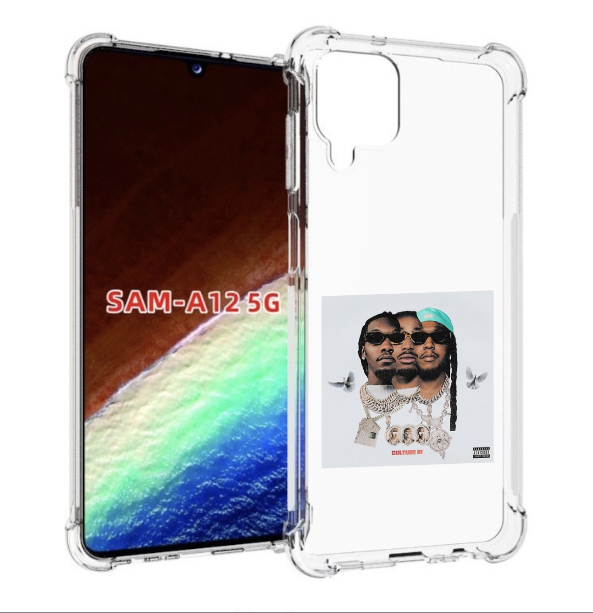 

Чехол MyPads Migos - Culture III для Samsung Galaxy A12 (SM-A125F) 2020/21, Прозрачный, Tocco